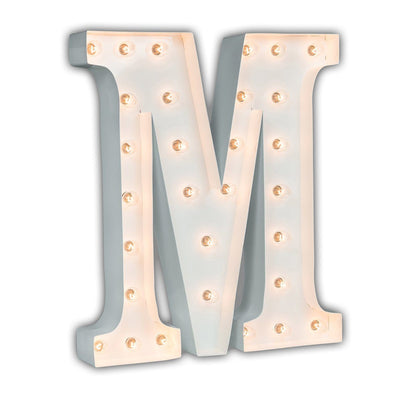 24” Letter M Lighted Marquee Letters (White Gloss)