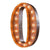 36" Number 0 (Zero) Sign Vintage Marquee Lights