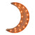 24" Crescent Moon Vintage Marquee Lights Sign (Rustic)