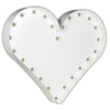 Marquee Symbol Lights - 24” Heart Vintage Marquee Lights Sign (White Gloss)