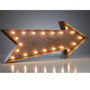 Marquee Symbol Lights - 36” Large Arrow Vintage Marquee Sign With Lights (Rustic)