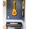 Marquee Symbol Lights - 36” Large Guitar Vintage Marquee Sign With Lights (Rustic)