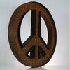 Marquee Symbol Lights - 36” Large Peace Sign Vintage Marquee Sign With Lights (Rustic)
