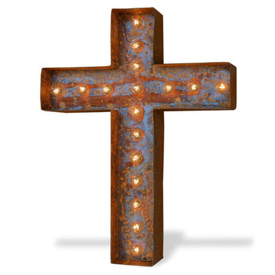 Christian Cross Symbol Marquee Light Sign