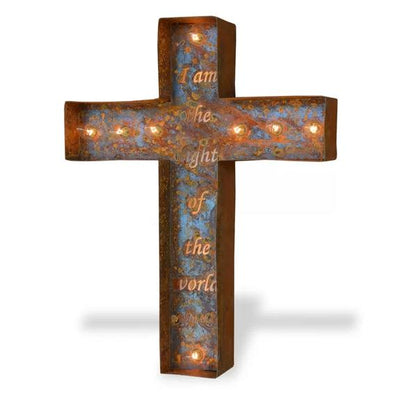 Christian Cross Symbol Marquee Light Sign