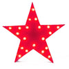 Marquee Symbol Lights - Star Vintage Marquee Lights Sign (Red Finish)