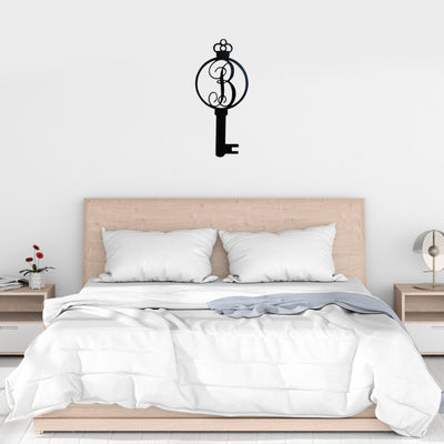 Monogram Alphabet Keys - Laser Cut Metal Wall Decor Sign