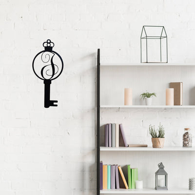 Monogram Alphabet Keys - Laser Cut Metal Wall Decor Sign