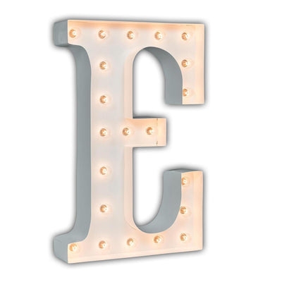 24” Letter E Lighted Marquee Letters (White Gloss)
