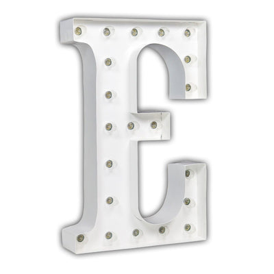 24” Letter E Lighted Marquee Letters (White Gloss)