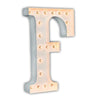 24” Letter F Lighted Marquee Letters (White Gloss)