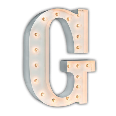 24” Letter G Lighted Marquee Letters (White Gloss)
