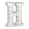 24" Marquee Letter Lights - 24” Letter H Lighted Marquee Letters (White Gloss)