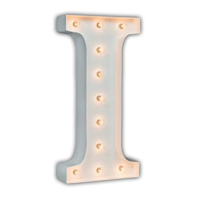 24” Letter I Lighted Marquee Letters (White Gloss)