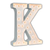 24” Letter K Lighted Marquee Letters (White Gloss)