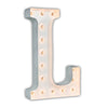 24” Letter L Lighted Marquee Letters (White Gloss)