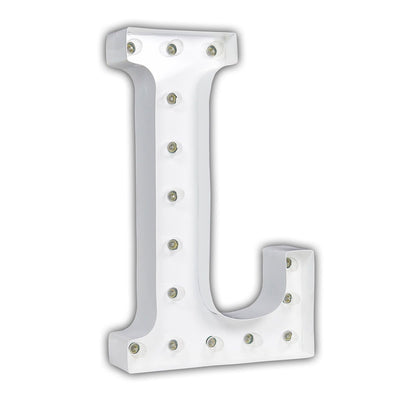 24” Letter L Lighted Marquee Letters (White Gloss)