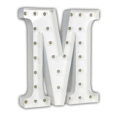 24” Letter M Lighted Marquee Letters (White Gloss)