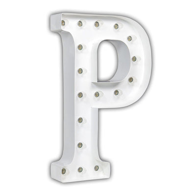 24” Letter P Lighted Marquee Letters (White Gloss)