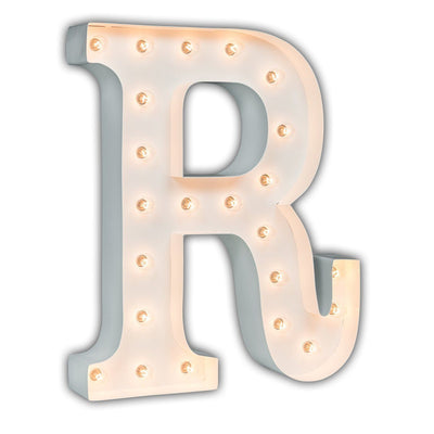 24” Letter R Lighted Marquee Letters (White Gloss)