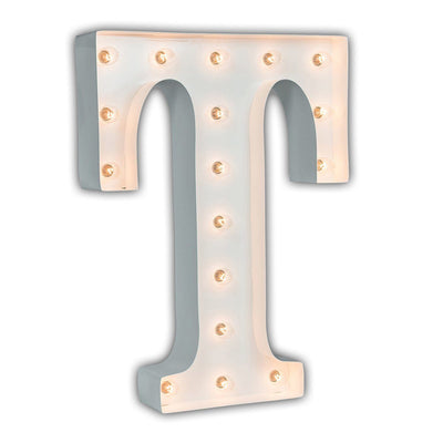 24” Letter T Lighted Marquee Letters (White Gloss)