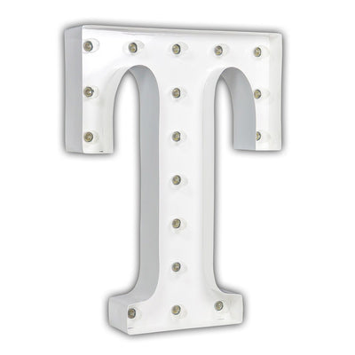 24” Letter T Lighted Marquee Letters (White Gloss)