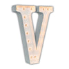 24” Letter V Lighted Marquee Letters (White Gloss)