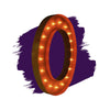 36” Letter O Lighted Vintage Marquee Letters (Rustic)