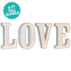 LOVE Marquee Light - Giant 4 Foot White Gloss Marquee Light Bundle