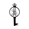 Monogram Alphabet Keys - Laser Cut Metal Wall Decor Sign