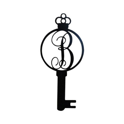 Monogram Alphabet Keys - Laser Cut Metal Wall Decor Sign