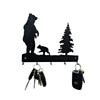 Bear Key Hook - Laser Cut Metal Wall Decor Sign