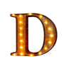 24” Letter D Lighted Vintage Marquee Letters (Rustic)