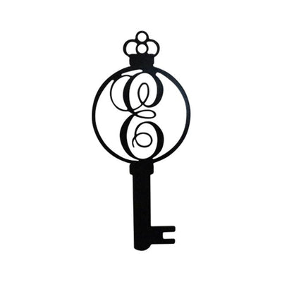 Monogram Alphabet Keys - Laser Cut Metal Wall Decor Sign