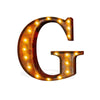 24” Letter G Lighted Vintage Marquee Letters (Rustic)