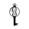 Monogram Alphabet Keys - Laser Cut Metal Wall Decor Sign