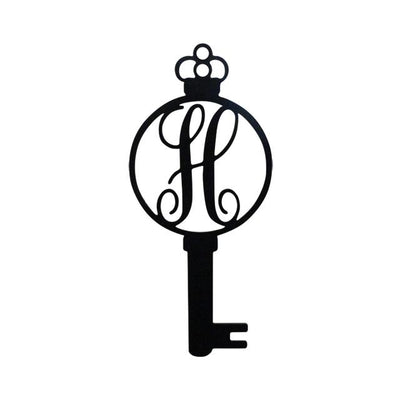 Monogram Alphabet Keys - Laser Cut Metal Wall Decor Sign