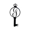 Monogram Alphabet Keys - Laser Cut Metal Wall Decor Sign