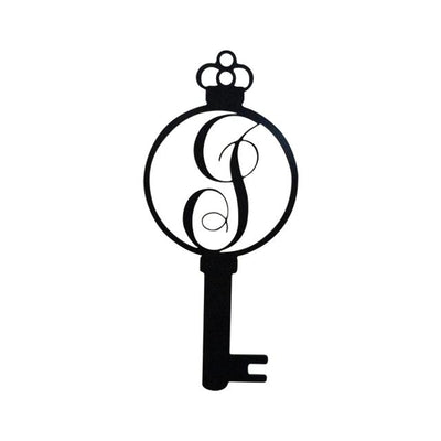 Monogram Alphabet Keys - Laser Cut Metal Wall Decor Sign