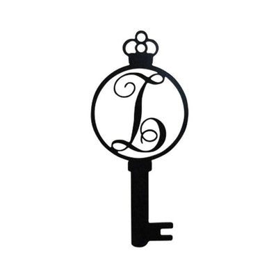 Monogram Alphabet Keys - Laser Cut Metal Wall Decor Sign