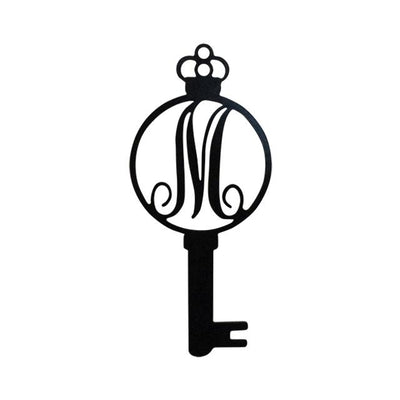 Monogram Alphabet Keys - Laser Cut Metal Wall Decor Sign