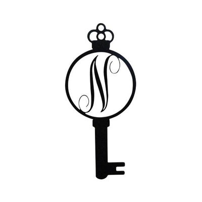 Monogram Alphabet Keys - Laser Cut Metal Wall Decor Sign