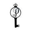 Monogram Alphabet Keys - Laser Cut Metal Wall Decor Sign