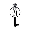 Monogram Alphabet Keys - Laser Cut Metal Wall Decor Sign