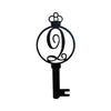 Monogram Alphabet Keys - Laser Cut Metal Wall Decor Sign