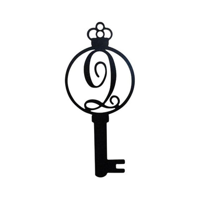 Monogram Alphabet Keys - Laser Cut Metal Wall Decor Sign