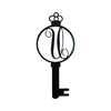 Monogram Alphabet Keys - Laser Cut Metal Wall Decor Sign