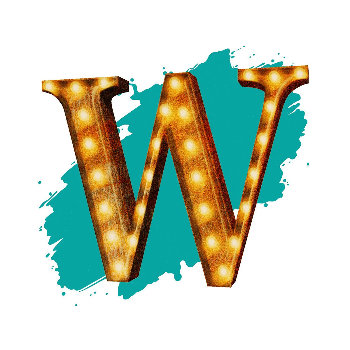 24โ Letter W Lighted Vintage Marquee Letters (Rustic) - Buy Marquee ...