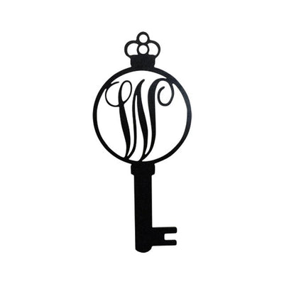 Monogram Alphabet Keys - Laser Cut Metal Wall Decor Sign
