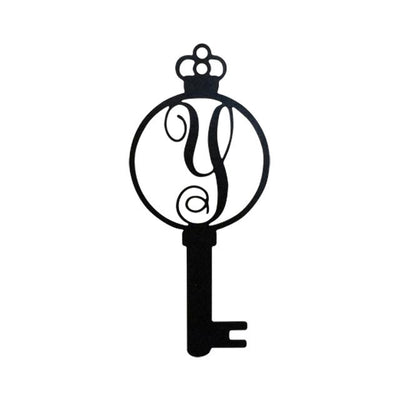 Monogram Alphabet Keys - Laser Cut Metal Wall Decor Sign